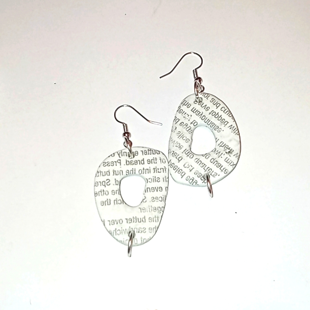 Clay earrings-Getcha Paper Heeyah!